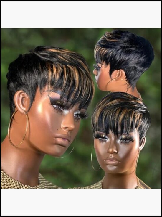 Short Human Hair Pixie Cut Wig Glueless Full Machine Made Wear and Go Natural main image 4
